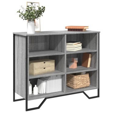 vidaXL Μπουφές Γκρι Sonoma 91x35,5x74,5cm από Επεξεργασμένο Ξύλο 1 τεμ.
