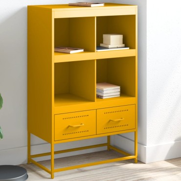 vidaXL Ντουλάπι Μουσταρδί 68x39x111,5cm από Ατσάλι 1 τεμ.