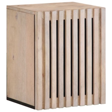 vidaXL Ντουλάπι Μπάνιου Επιτοίχιο 38x34x48cm από Μασίφ Ξύλο Μάνγκο