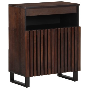 vidaXL Ντουλάπι Καφέ 60x34x75cm από Μασίφ Ξύλο Μάνγκο 1 τεμ.