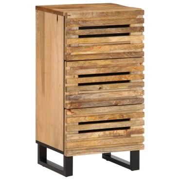 vidaXL Ντουλάπι 40x34x75cm από Μασίφ Ακατέργαστο Ξύλο Μάνγκο 1 τεμ.