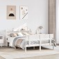 vidaXL Σκελετός Κρεβ. Χωρίς Στρώμα Λευκό 160x200cm Μασίφ Πεύκο 1 τεμ. - Διπλό