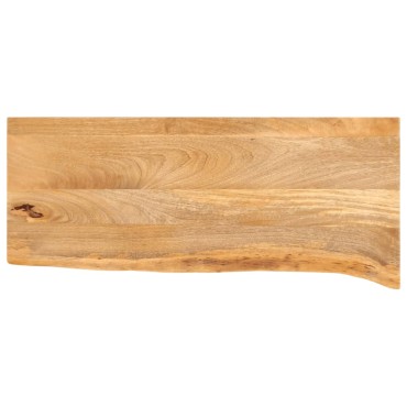 vidaXL Επιφάνεια Τραπεζιού 90x20x3,8cm Live Edge Μασίφ Ξύλο Μάνγκο 1 τεμ.
