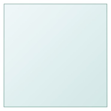 vidaXL Επιφάνεια Τραπεζιού Διαφανής 40x40cm από Ψημένο Γυαλί 1 τεμ.