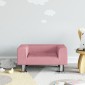 vidaXL Καναπές Παιδικός Ροζ 50x40x26,5cm από Βελούδο 1 τεμ.
