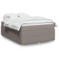 vidaXL Κρεβάτι Boxspring με Στρώμα Taupe 140x200cm Υφασμάτινο 1 τεμ. - Διπλό