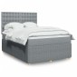 vidaXL Κρεβάτι Boxspring με Στρώμα Αν. Πράσινο 160x200εκ Υφασμάτινο
