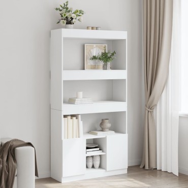 vidaXL Ντουλάπι Λευκό 92x33x180cm από Επεξεργασμένο Ξύλο 1 τεμ.