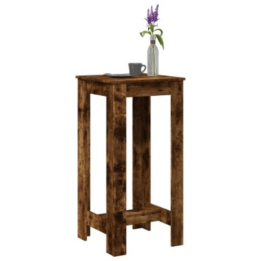 vidaXL Τραπέζι Μπαρ Καπνιστή Δρυς 51x50x103,5cm Επεξ. Ξύλο 1 τεμ.