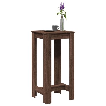 vidaXL Τραπέζι Μπαρ Καφέ Δρυς 51x50x103,5cm Επεξ. Ξύλο 1 τεμ.