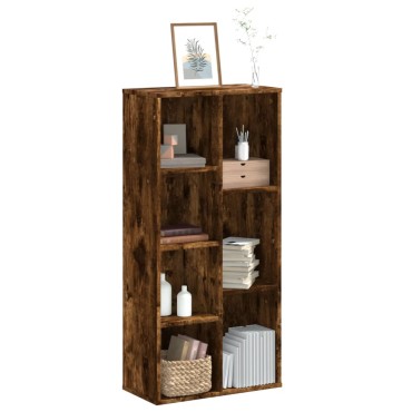 vidaXL Βιβλιοθήκη Καπνιστή Δρυς 50x25x105cm από Επεξεργασμένο Ξύλο 1 τεμ.