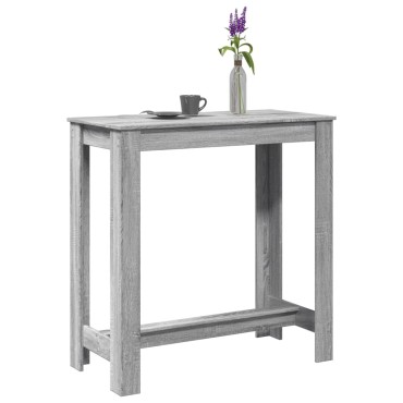 vidaXL Τραπέζι Μπαρ Γκρι Sonoma 102x50x103,5cm Επεξεργ. Ξύλο 1 τεμ.