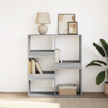 vidaXL Βιβλιοθήκη/Διαχωριστικό Χώρου Γκρι Sonoma 100x33x115cm 1 τεμ.