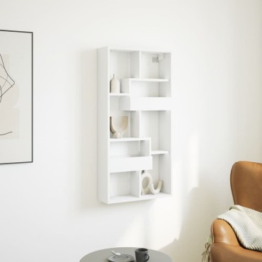 vidaXL Ντουλάπι Τοίχου Λευκό 50x15x100cm από Επεξεργασμένο Ξύλο 1 τεμ.