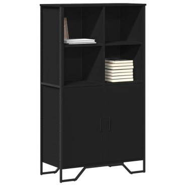 vidaXL Ντουλάπι Μαύρο 79,5x35,5x137,5cm Επεξεργασμένο Ξύλο 1 τεμ.