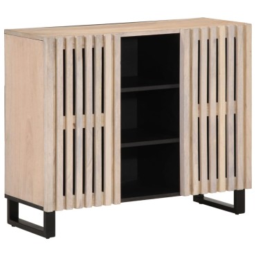vidaXL Ντουλάπι 90x34x75cm από Μασίφ Ξύλο Μάνγκο 1 τεμ.