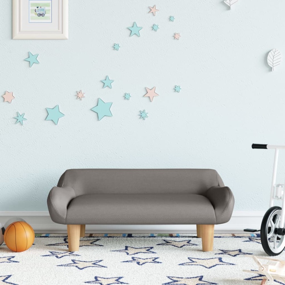 vidaXL Καναπές Παιδικός Taupe 70x40x24cm από Υφασμάτινη 1 τεμ.