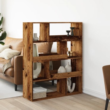 vidaXL Βιβλιοθήκη Όψη Παλαιού Ξύλου 100x33x125,5cm Επεξεργασμένο Ξύλο 1 τεμ.