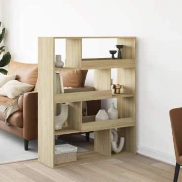 vidaXL Βιβλιοθήκη/Διαχωριστικό Χώρου Δρυς 100x33x125,5cm Επεξ. Ξύλο 1 τεμ.
