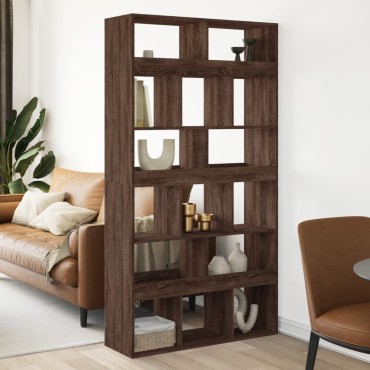 vidaXL Βιβλιοθήκη/Διαχωριστικό Χώρου Δρυς 100x33x187,5cm Επεξ. Ξύλο 1 τεμ.