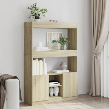 vidaXL Ντουλάπι Sonoma δρυς 92x33x140cm από Επεξεργασμένο Ξύλο 1 τεμ.