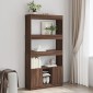 vidaXL Ντουλάπι Καφέ Δρυς 92x33x180cm από Επεξεργασμένο Ξύλο 1 τεμ.