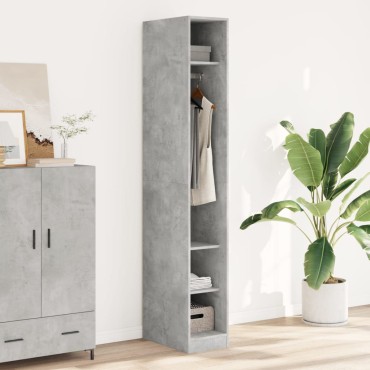 vidaXL Ντουλάπα Γκρι Σκυρ. 30x50x200cm από Επεξεργασμένο Ξύλο 1 τεμ.