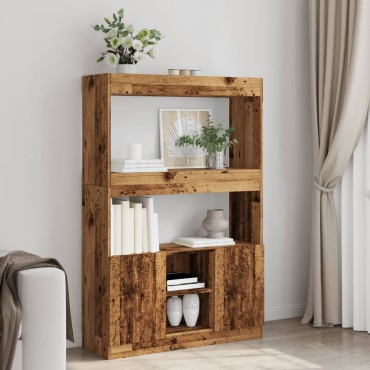 vidaXL Ντουλάπι Όψη Παλαιού Ξύλου 92x33x140cm Επεξεργασμένο Ξύλο 1 τεμ.