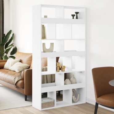 vidaXL Βιβλιοθήκη/Διαχωριστικό Χώρου Λευκό 100x33x187,5cm Επεξ. Ξύλο 1 τεμ.