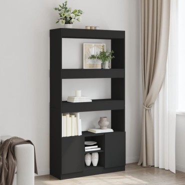 vidaXL Ντουλάπι Μαύρο 92x33x180cm από Επεξεργασμένο Ξύλο 1 τεμ.