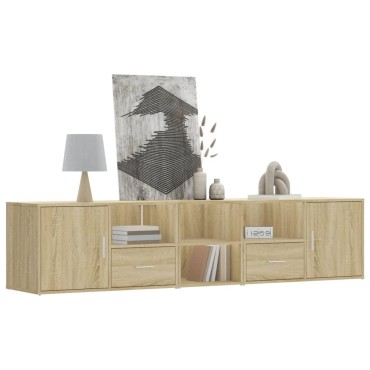 vidaXL Ντουλάπι Γωνιακό Sonoma Δρυς 200x40x45cm Επεξεργασμένο Ξύλο 1 τεμ.