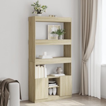 vidaXL Ντουλάπι Sonoma Δρυς 92x33x180cm από Επεξεργασμένο Ξύλο 1 τεμ.