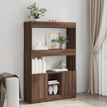 vidaXL Ντουλάπι Καφέ Δρυς 92x33x140cm από Επεξεργασμένο Ξύλο 1 τεμ.