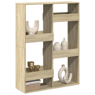 vidaXL Βιβλιοθήκη/Διαχωριστικό Χώρου Δρυς 100x33x135cm Επεξ. Ξύλο 1 τεμ.