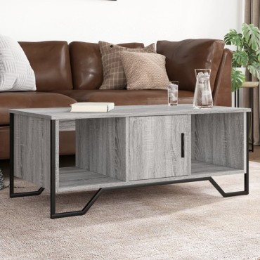 vidaXL Τραπεζάκι Σαλονιού Γκρι Sonoma 100x51x40cm Επεξεργασμένο Ξύλο 1 τεμ.