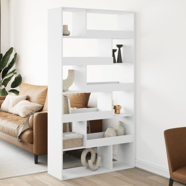 vidaXL Βιβλιοθήκη/Διαχωριστικό Χώρου Λευκό 100x33x187,5cm Επεξ. Ξύλο 1 τεμ.