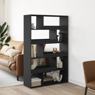 vidaXL Βιβλιοθήκη Μαύρη 100x33x156,5cm από Επεξεργασμένο Ξύλο 1 τεμ.