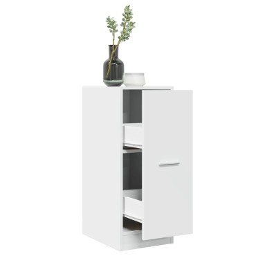 vidaXL Συρταριέρα Γενικής Χρήσης Λευκή 30x41x77,5cm Επεξ. Ξύλο 1 τεμ.