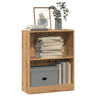 vidaXL Βιβλιοθήκη Αρτισιανή Δρυς 60x24x76cm από Επεξεργασμένο Ξύλο 1 τεμ.