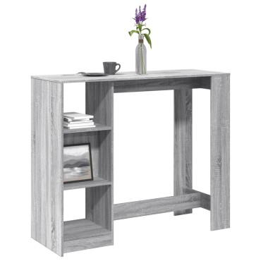 vidaXL Τραπέζι Κονσόλα Γκρι Sonoma 124x46x103,5cm από Επεξεργ. Ξύλο 1 τεμ.