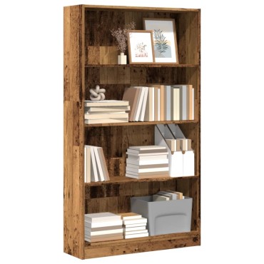 vidaXL Βιβλιοθήκη Όψη Παλαιού Ξύλου 80x24x143cm Επεξεργασμένο Ξύλο 1 τεμ.