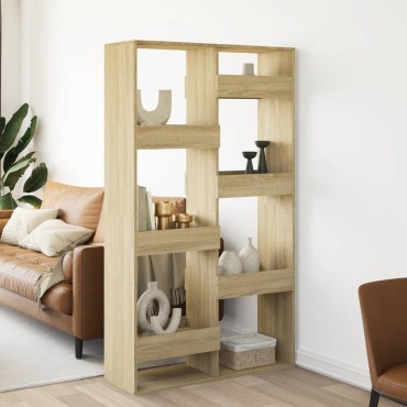 vidaXL Βιβλιοθήκη/Διαχωριστικό Χώρου Δρυς 100x33x175cm Επεξ. Ξύλο 1 τεμ.
