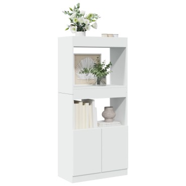 vidaXL Ντουλάπι Λευκό 63x33x140cm από Επεξεργασμένο Ξύλο 1 τεμ.