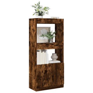 vidaXL Ντουλάπι Καπνιστή Δρυς 63x33x140cm από Επεξεργασμένο Ξύλο 1 τεμ.