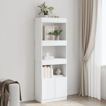 vidaXL Ντουλάπι Λευκό 63x33x180cm από Επεξεργασμένο Ξύλο 1 τεμ.