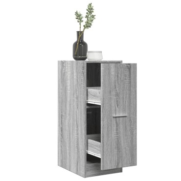 vidaXL Συρταριέρα Γενικής Χρήσης Γκρι Sonoma 30x41x77,5cm Επεξ. Ξύλο 1 τεμ.