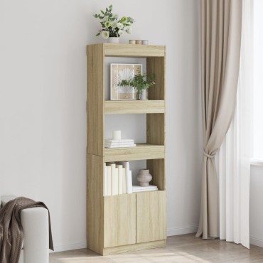 vidaXL Ντουλάπι Sonoma Δρυς 63x33x180cm από Επεξεργασμένο Ξύλο 1 τεμ.