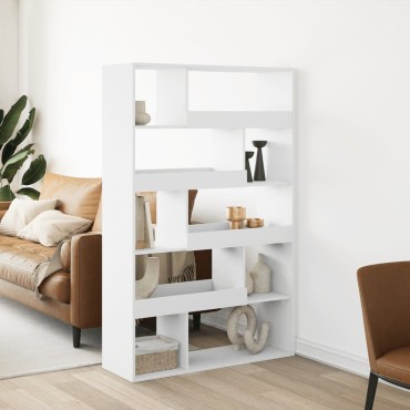 vidaXL Βιβλιοθήκη Λευκή 100x33x156,5cm από Επεξεργασμένο Ξύλο 1 τεμ.