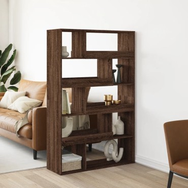 vidaXL Βιβλιοθήκη Καφέ Δρυς 100x33x156,5cm από Επεξεργασμένο Ξύλο 1 τεμ.