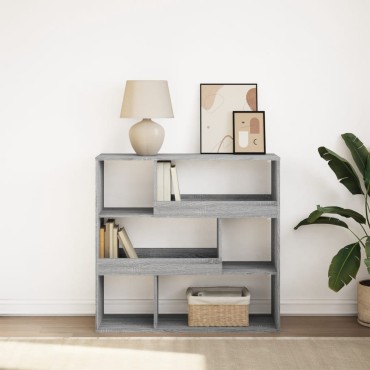 vidaXL Βιβλιοθήκη/Διαχωριστικό Χώρου Γκρι Sonoma 100x33x94,5cm 1 τεμ.